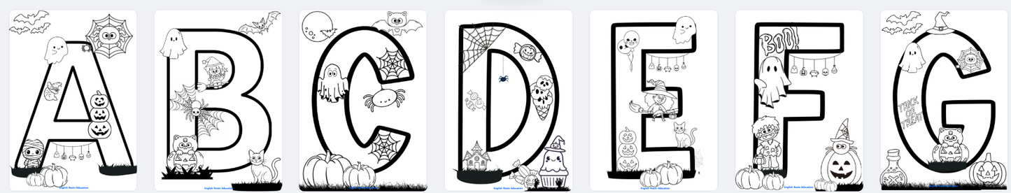 Halloween Themed Letters