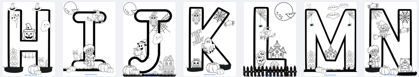 Halloween Themed Letters