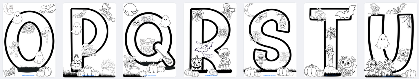 Halloween Themed Letters