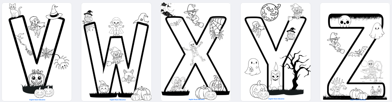 Halloween Themed Letters