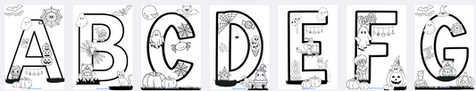 Halloween Themed Letters
