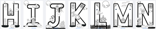 Halloween Themed Letters